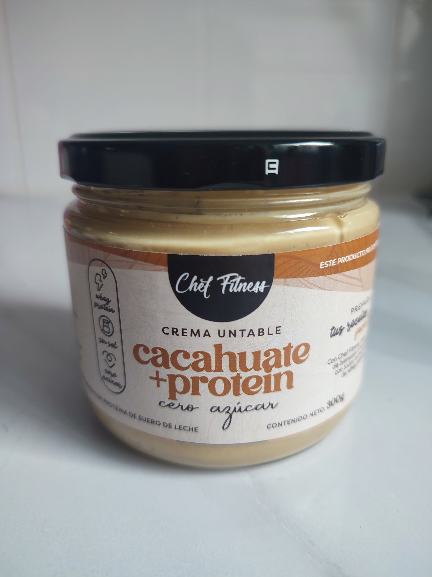 Crema de cacahuate con proteina